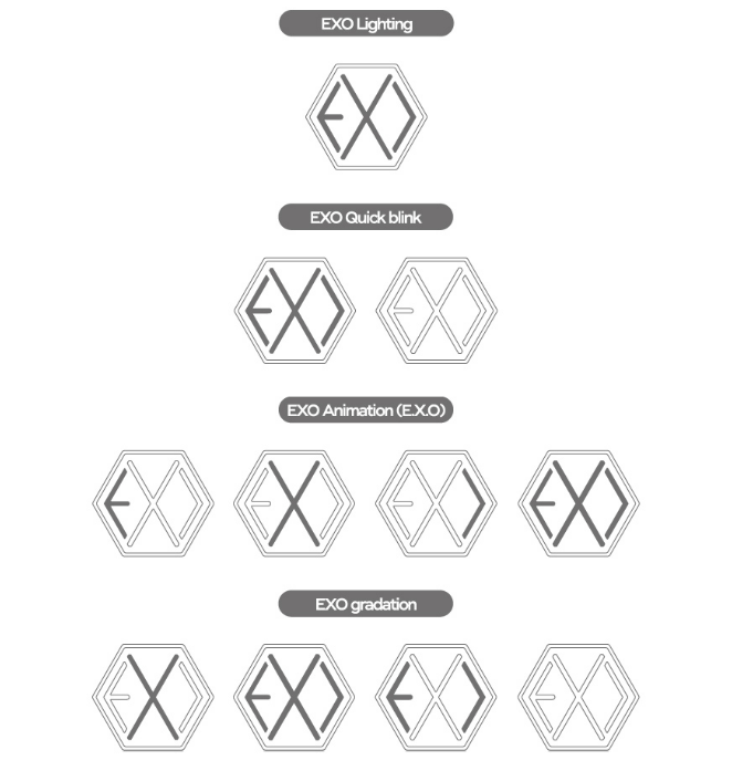 EXO Official Fan Light Stick Version 3 + outlet Benefits + Tracking Num (US SELLER)