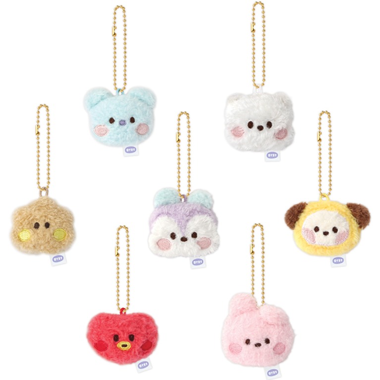 BT21 MININI SMALL PLUSH KEY RING - COKODIVE