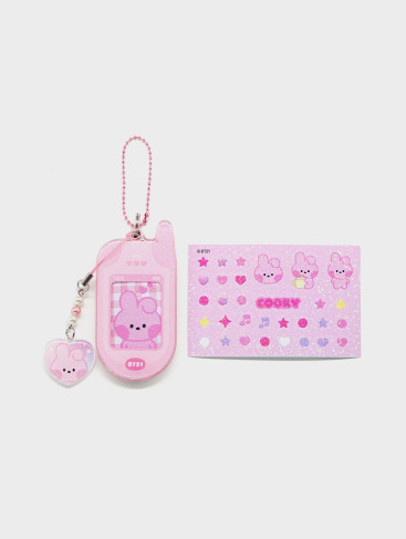 BT21 MININI RETRO PHONE KEYRING - COKODIVE