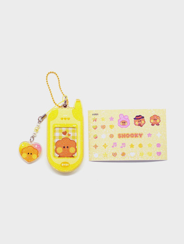 BT21 MININI RETRO PHONE KEYRING - COKODIVE