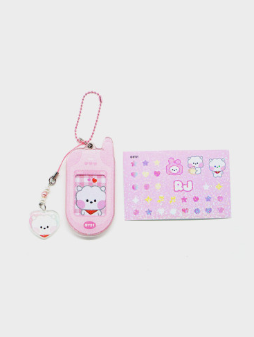 BT21 MININI RETRO PHONE KEYRING - COKODIVE