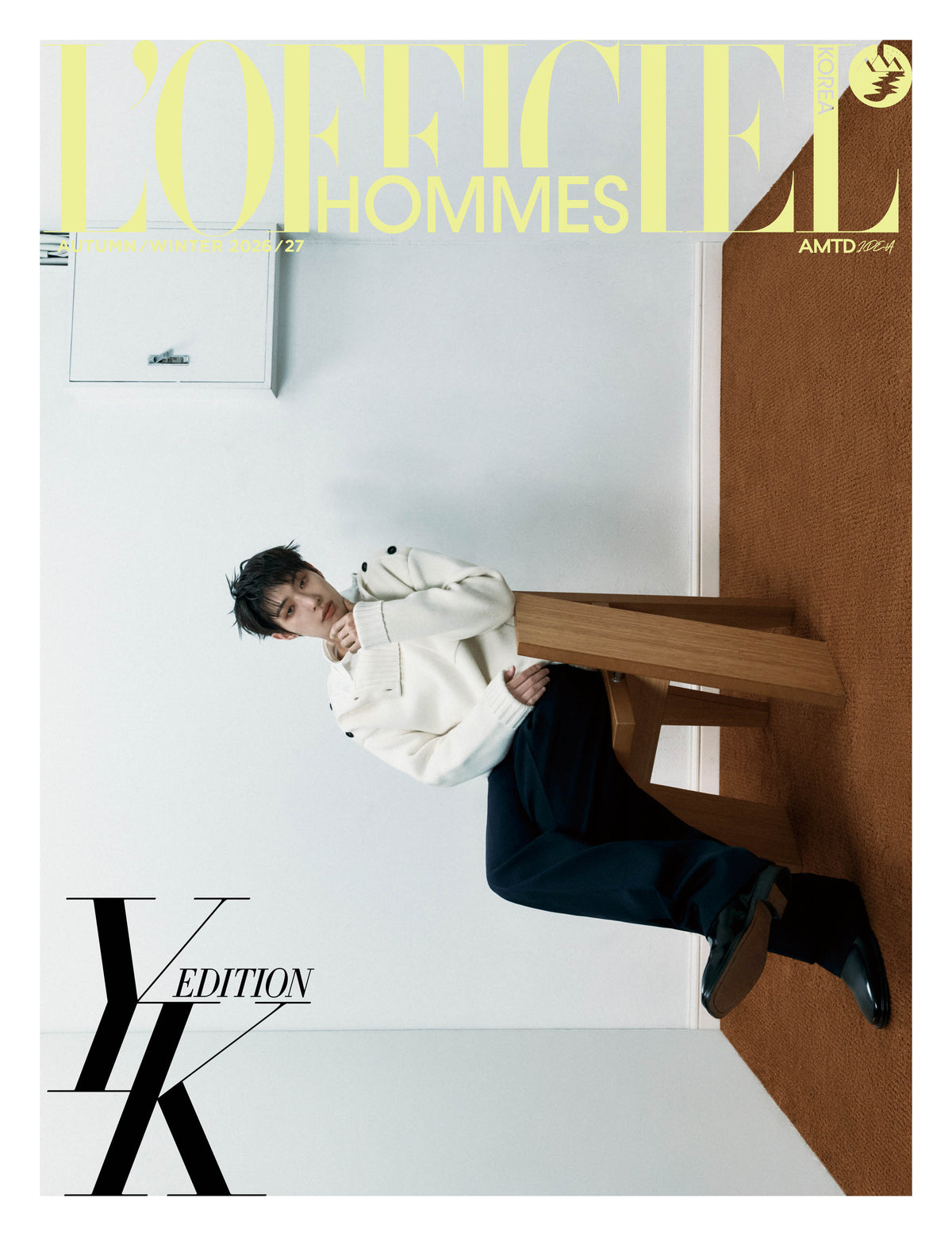 ATEEZ MINGI - L'OFFICIEL HOMME KOREA MAGAZINE 2026 COVER B - COKODIVE