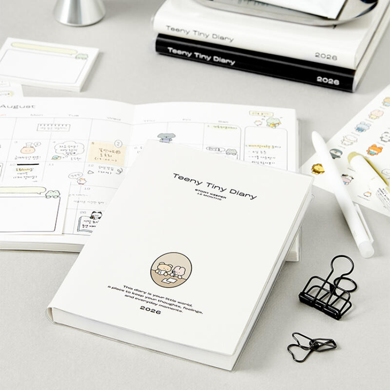 2026 TEENY TINY FRIENDS DIARY WHITE - COKODIVE