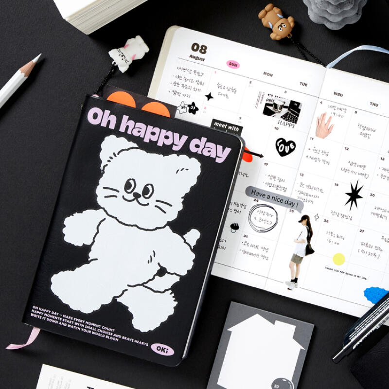 2027 OH HAPPY DIARY BLACK - COKODIVE