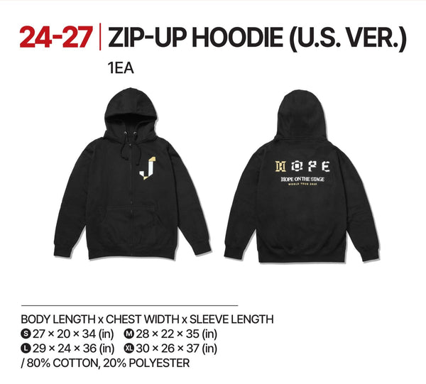 アイドル BTS HOPE ON THE STAGE ZIP-UP HOODIE M 24-27_c83513be-a01b-46b2-a2f0-