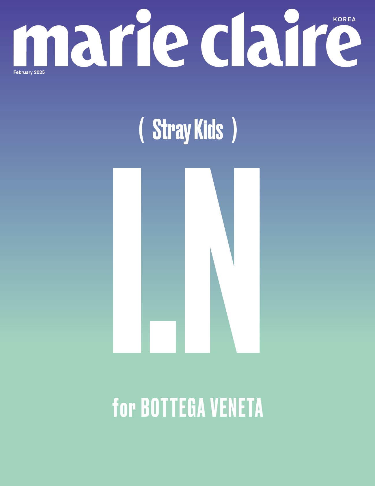 STRAY KIDS I.N - MARIE CLAIRE MAGAZINE 2025 FEBRUARY ISSUE COVER C - COKODIVE