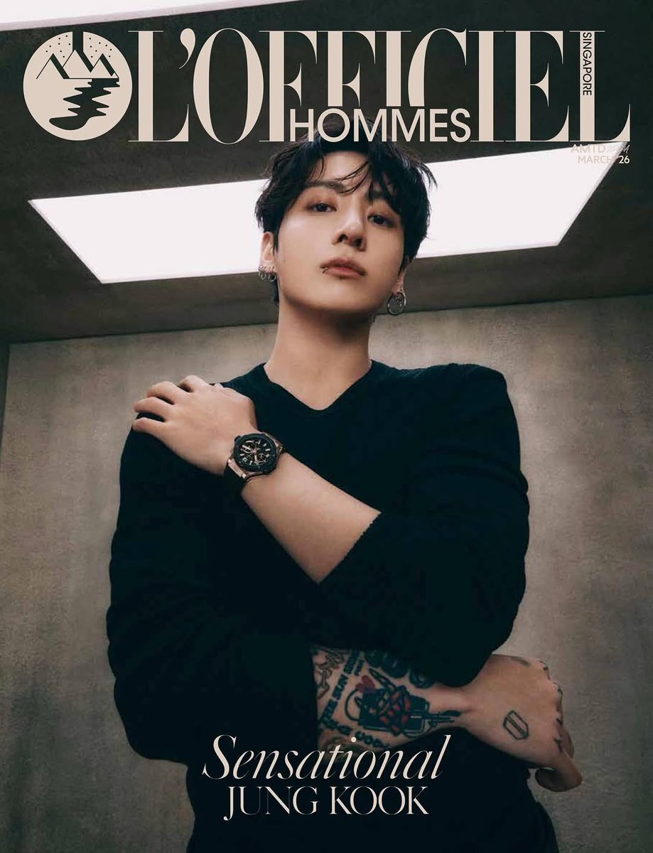 BTS JUNG KOOK - L'OFFICIAL HOMME SINGAPORE MAGAZINE 2026 MARCH ISSUE COVER - COKODIVE
