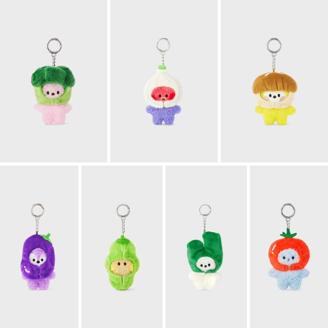BT21 MININI VEGGIE DOLL KEYRING | COKODIVE