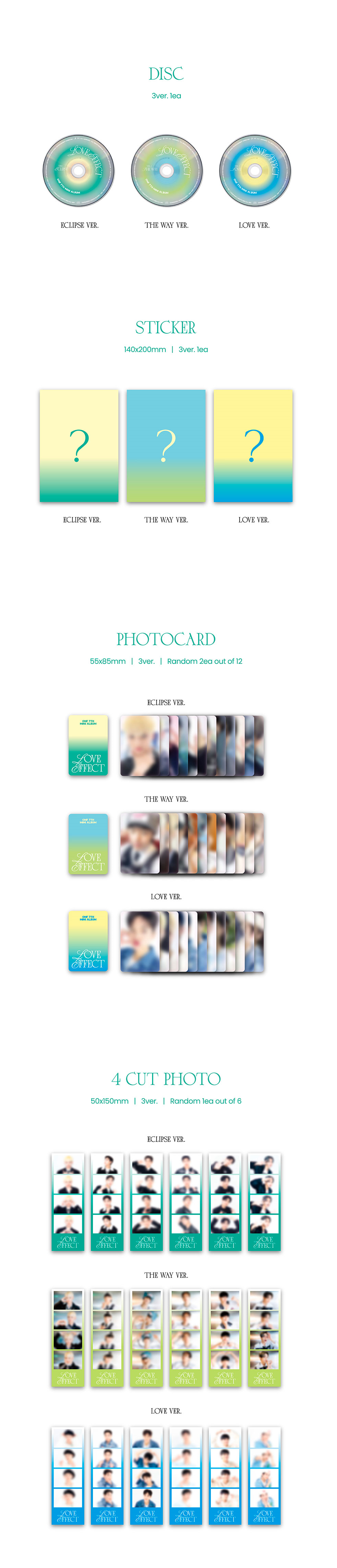 ONF - LOVE EFFECT 7TH MINI ALBUM - COKODIVE