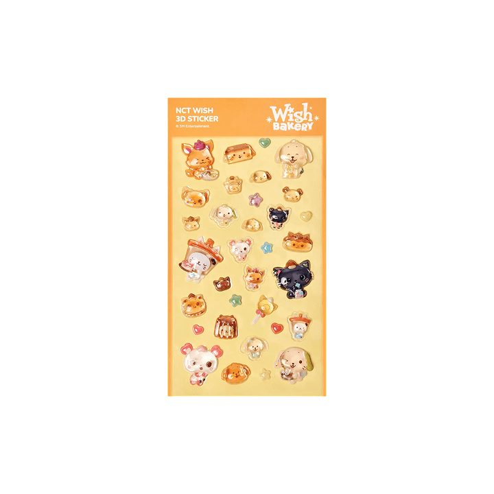 NCT WISH - WISH BAKERY POP UP OFFICIAL MD 3D STICKER - COKODIVE