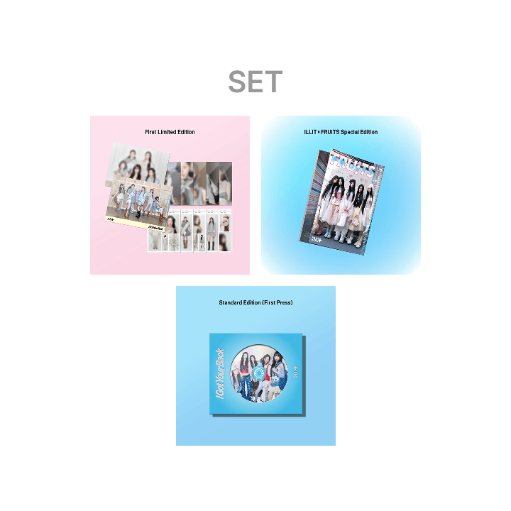ILLIT - I GOT YOUR BACK JAPAN 2ND SINGLE ALBUM WEVERSE SHOP GIFT 3SET