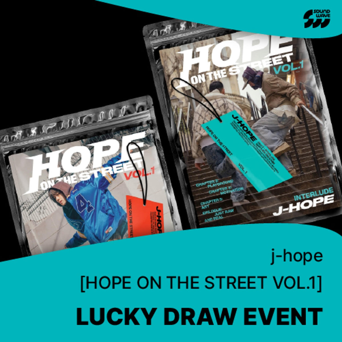 J-HOPE - HOPE ON THE STREET VOL.1 SPECIAL ALBUM SOUNDWAVE LUCKY DRAW EVENT RANDOM - COKODIVE