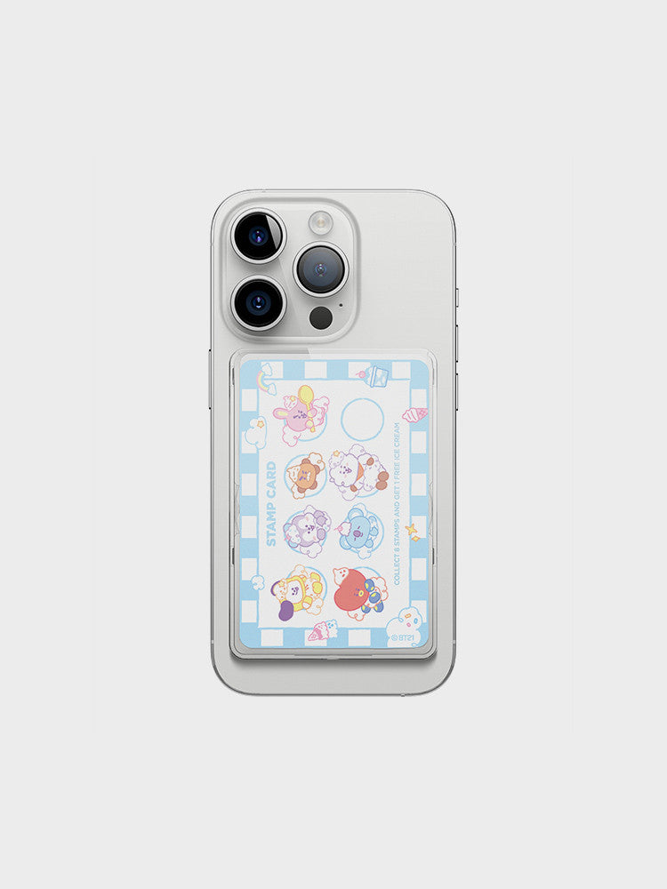 BT21 - ON THE CLOUD COLLECTION ELAGO MAC SAFE CLEAR CARD POCKET - COKODIVE
