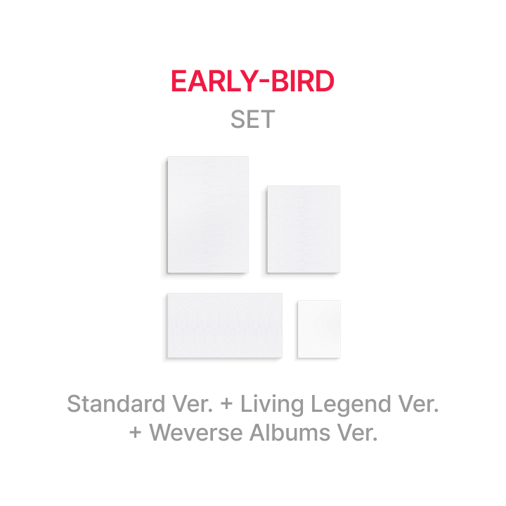BTS - ARIRANG 5TH ALBUM WEVERSE SHOP EARLY BIRD GIFT STANDARD + LIVING LEGEND + WEVERSE ALBUMS VER SET