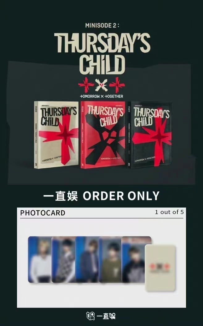 [ONLY PHOTOCARD] TXT - MINISODE 2: THURSDAY'S CHILD 4TH MINI ALBUM 2ND - COKODIVE