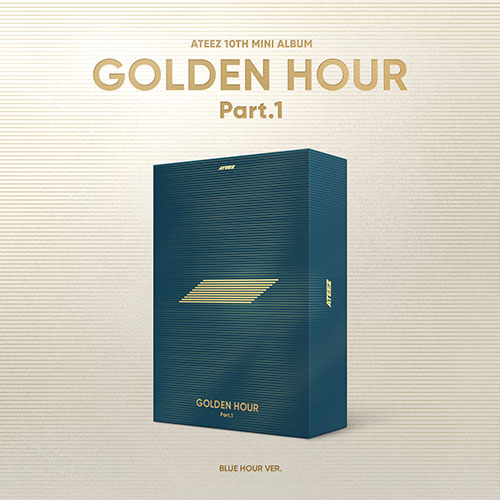 ATEEZ - GOLDEN HOUR : PART.1 10TH MINI ALBUM PHOTOBOOK BLUE HOUR VER. - COKODIVE