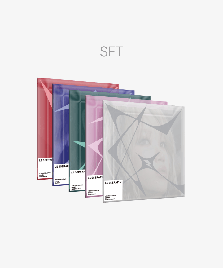 LE SSERAFIM - CRAZY 4TH MINI ALBUM WEVERSE SHOP GIFT COMPACT VER SET - COKODIVE