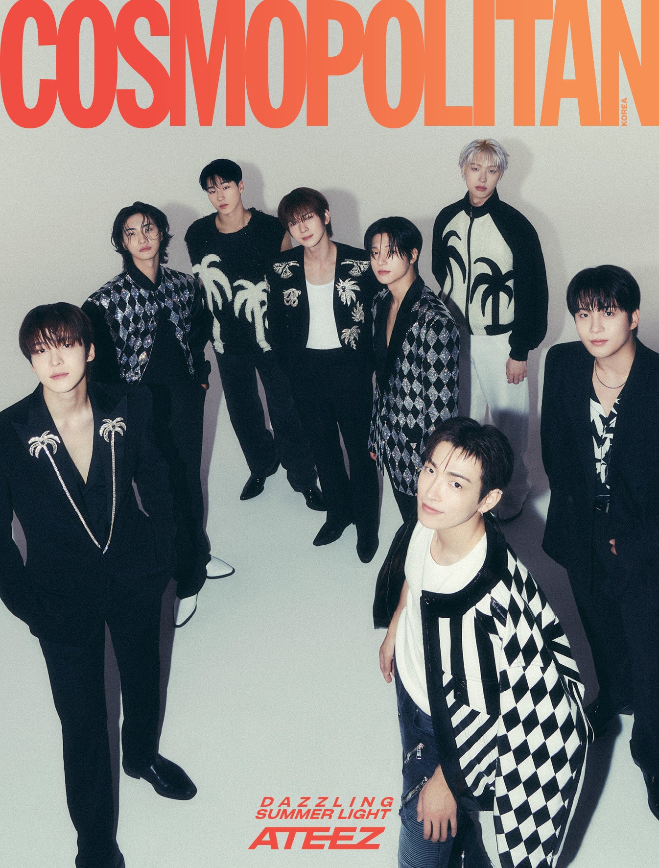 ATEEZ COSMOPOLITAN MAGAZINE 2024 JULY ISSUE GROUP B COVER