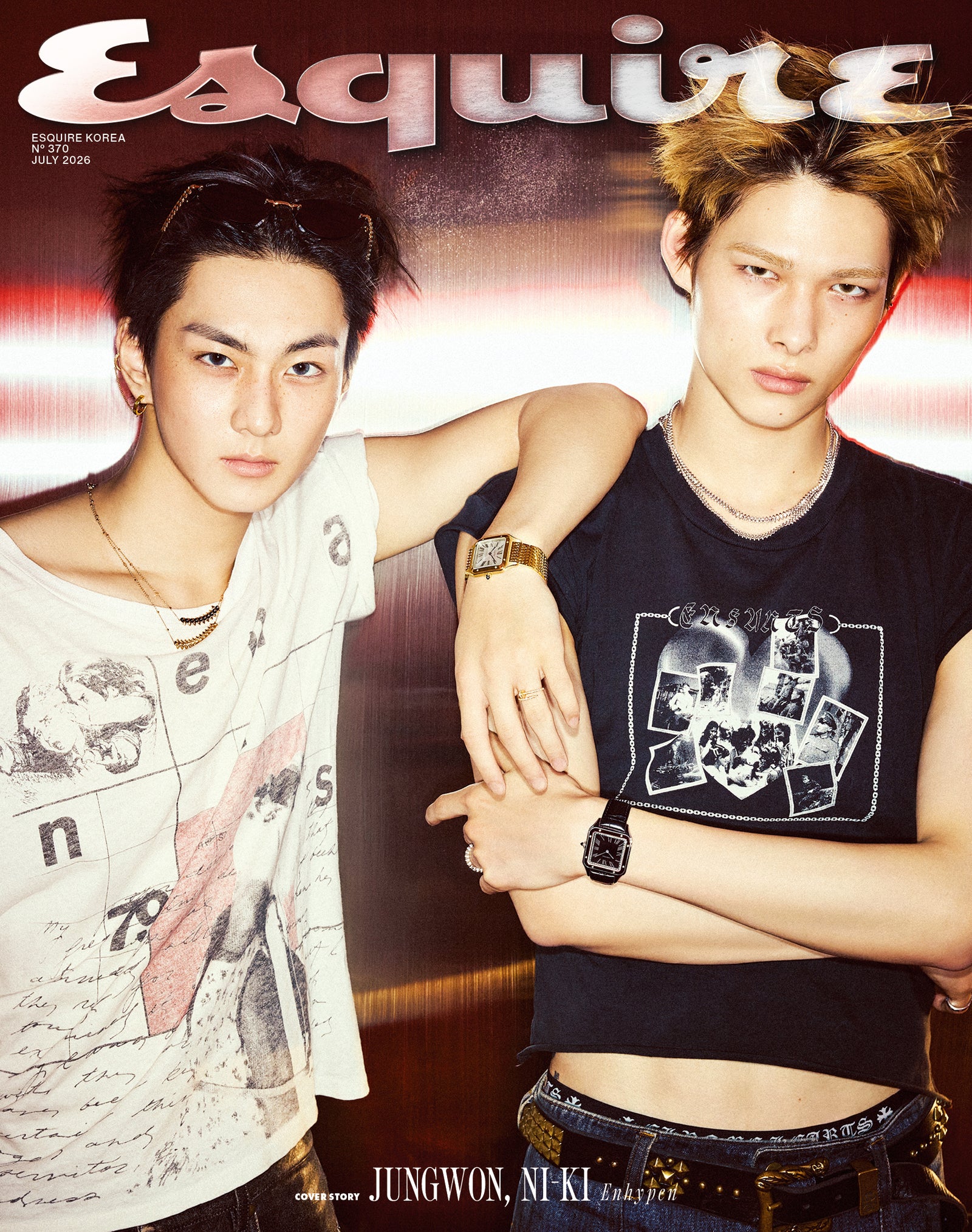 ENHYPEN JUNGWON & NI-KI - ESQUIRE MAGAZINE 2026 JULY ISSUE COVER E - COKODIVE