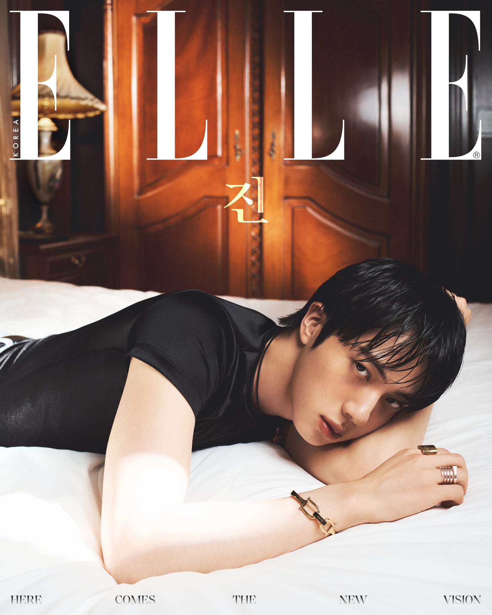 BTS JIN - ELLE MAGAZINE 2026 AUGUST ISSUE COVER B - COKODIVE