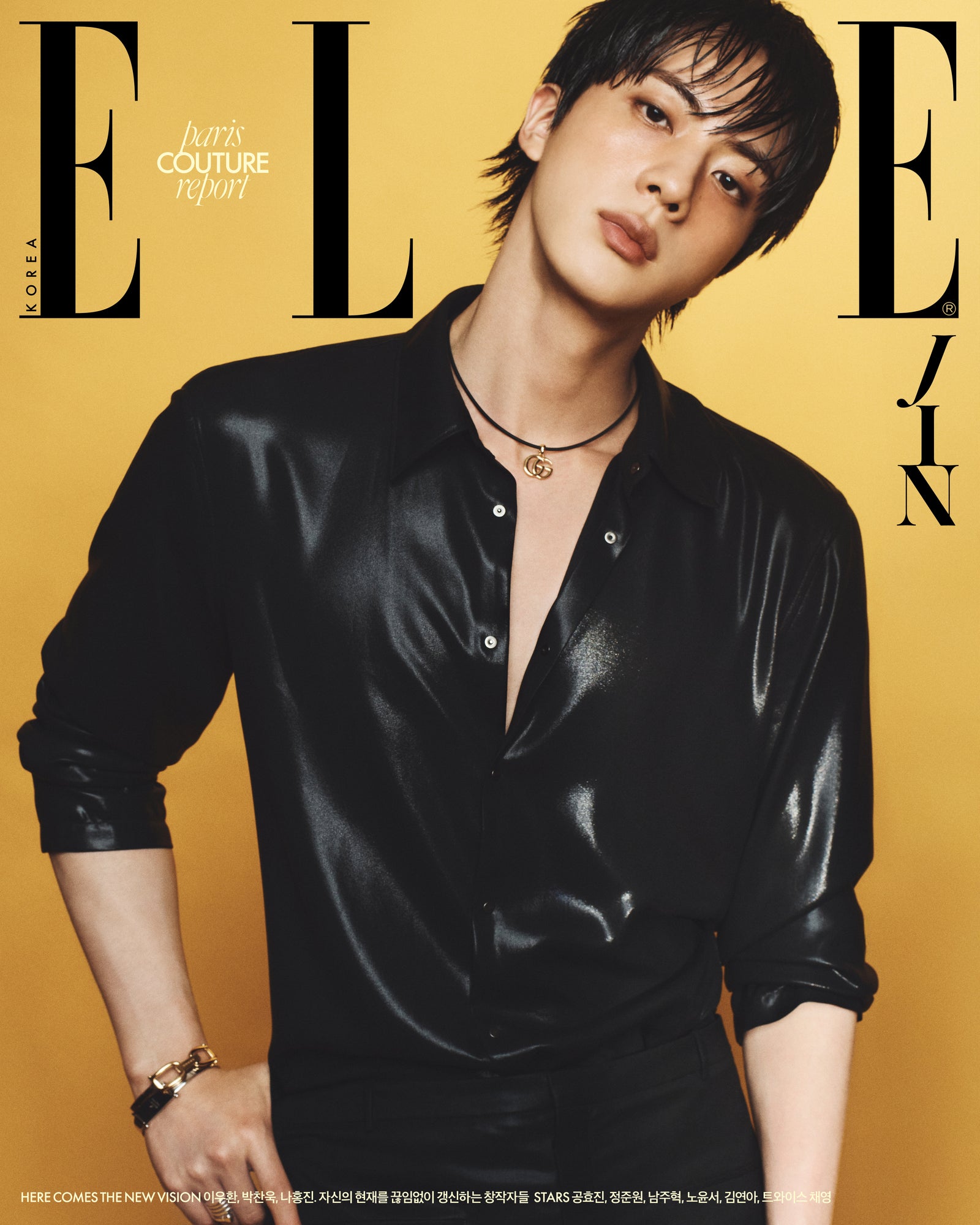 BTS JIN - ELLE MAGAZINE 2026 AUGUST ISSUE COVER F - COKODIVE