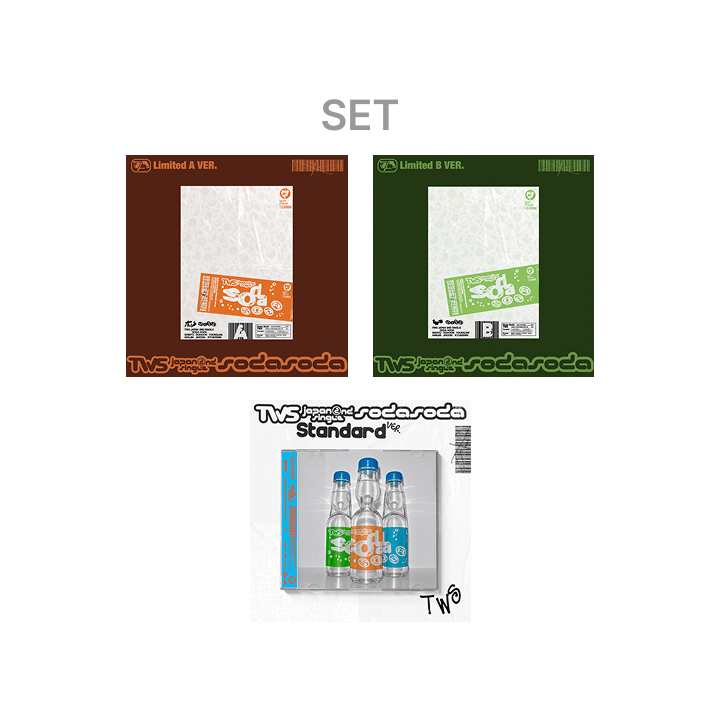 TWS - SODA SODA JAPAN 2ND SINGLE 3 SET (STANDARD + PHOTOBOOK VER LIMITED A,B) - COKODIVE