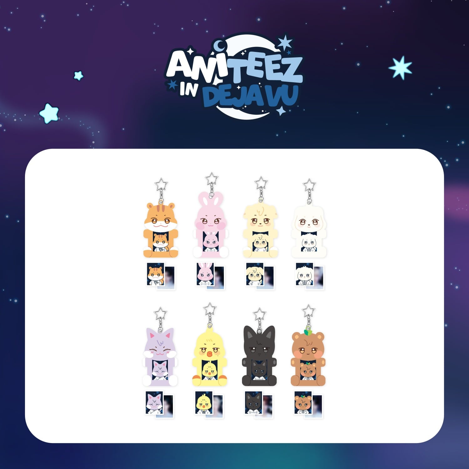 ATEEZ - ANITEEZ IN DEJAVU POP UP OFFICIAL MD ACRYLIC MAGNETIC ID PHOTO HOLDER
