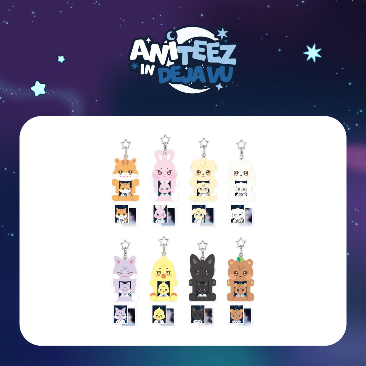 ATEEZ - ANITEEZ IN DEJAVU POP UP OFFICIAL MD ACRYLIC MAGNETIC ID PHOTO HOLDER