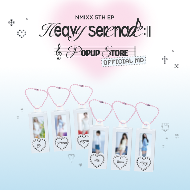 NMIXX - HEAVY SERENADE POP UP STORE OFFICIAL MD ACRYLIC MINIATURE KEYR NMIXX - HEAVY SERENADE POP UP STORE OFFICIAL MD ACRYLIC MINIATURE KEYR