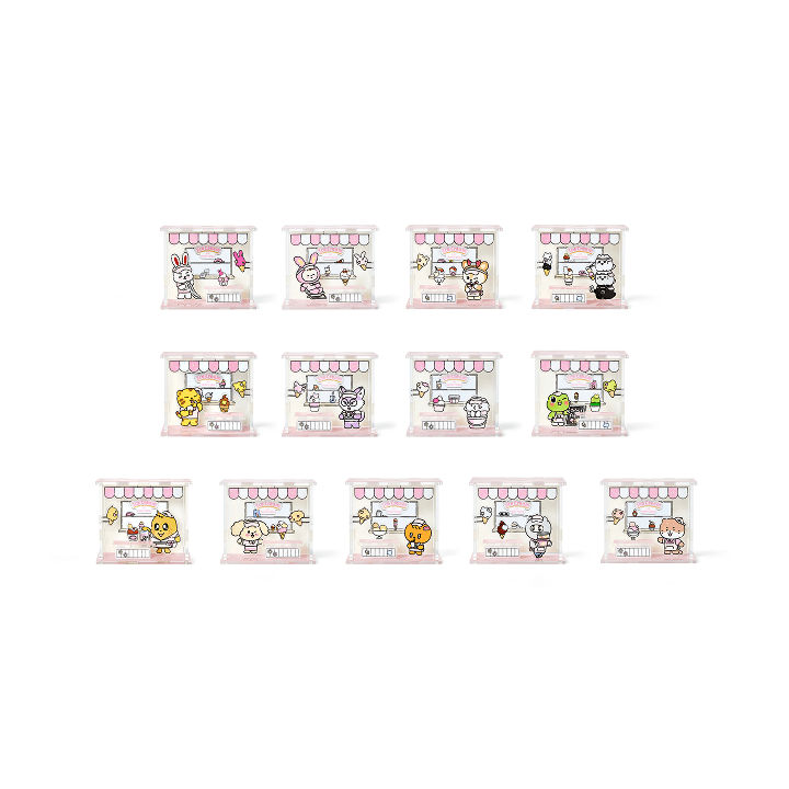 SEVENTEEN - ICE CREAM WITH MINITEEN CHARACTER POP UP OFFICIAL MD ACRYLIC STAND - COKODIVE
