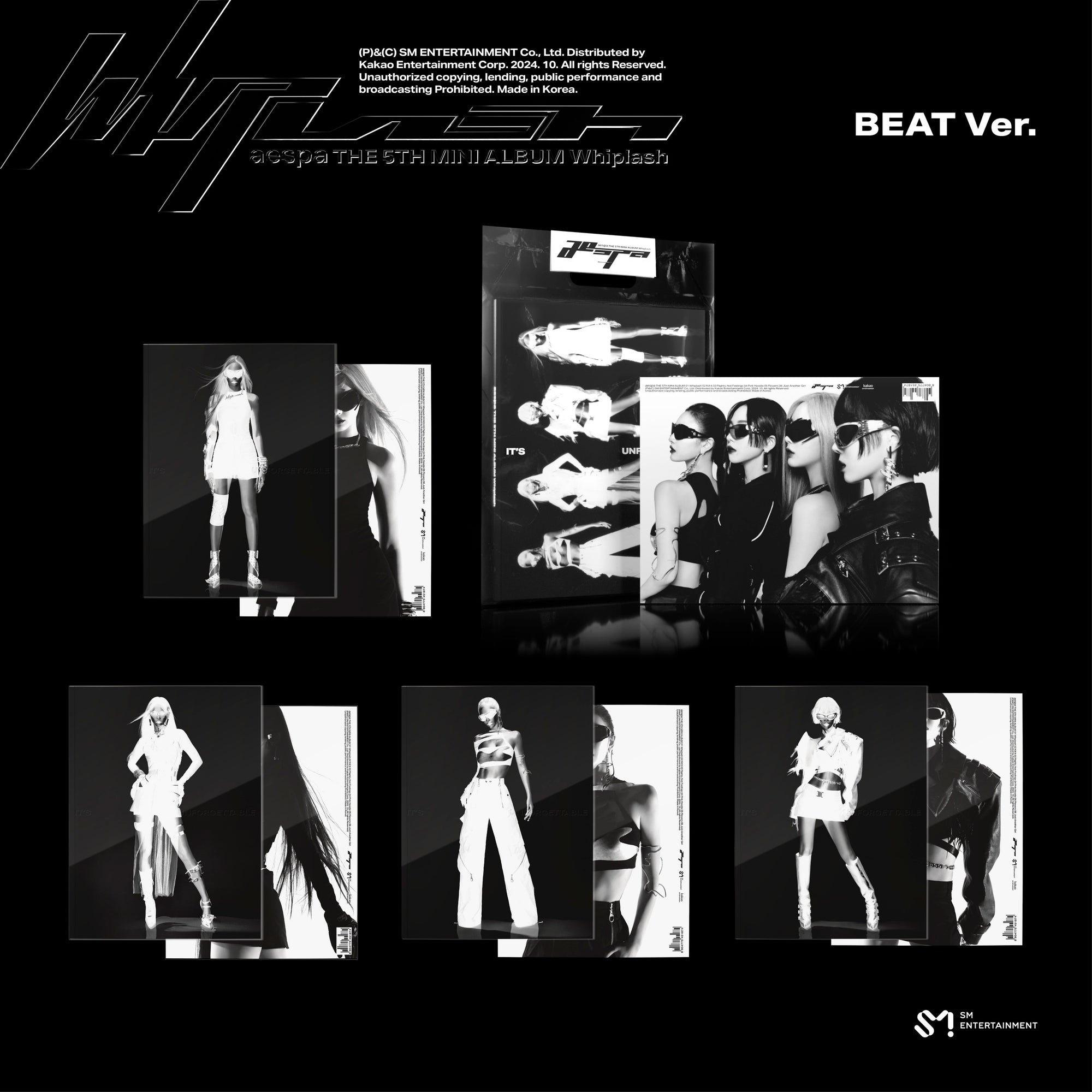 AESPA - WHIPLASH 5TH MINI ALBUM BEAT VER RANDOM