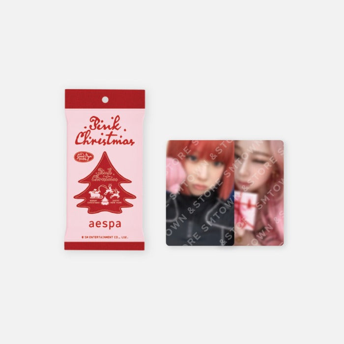 AESPA - 2024 PINK CHRISTMAS PHOTO CARD RANDOM PACK - COKODIVE