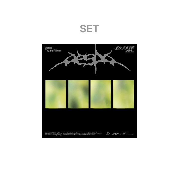 AESPA - LEMONADE 2ND ALBUM WEVERSE SHOP GIFT ACID VER SET - COKODIVE