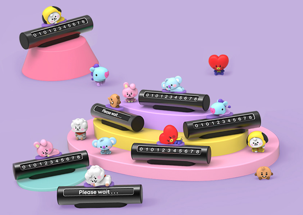 BT21 - BABY PARKING NUMBER PLATE - COKODIVE