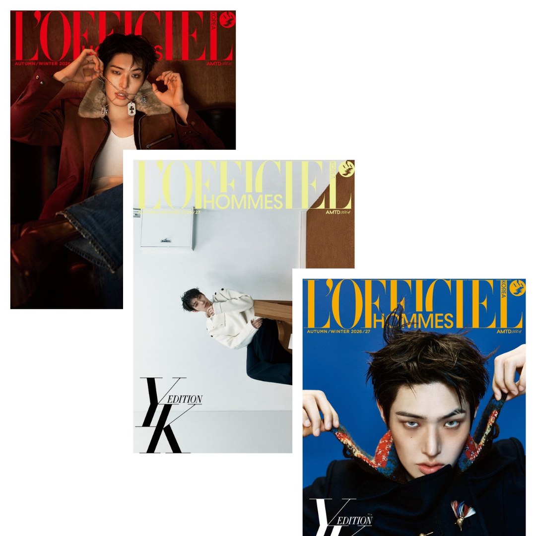 ATEEZ MINGI - L'OFFICIEL HOMME KOREA MAGAZINE 2026 COVER SET - COKODIVE
