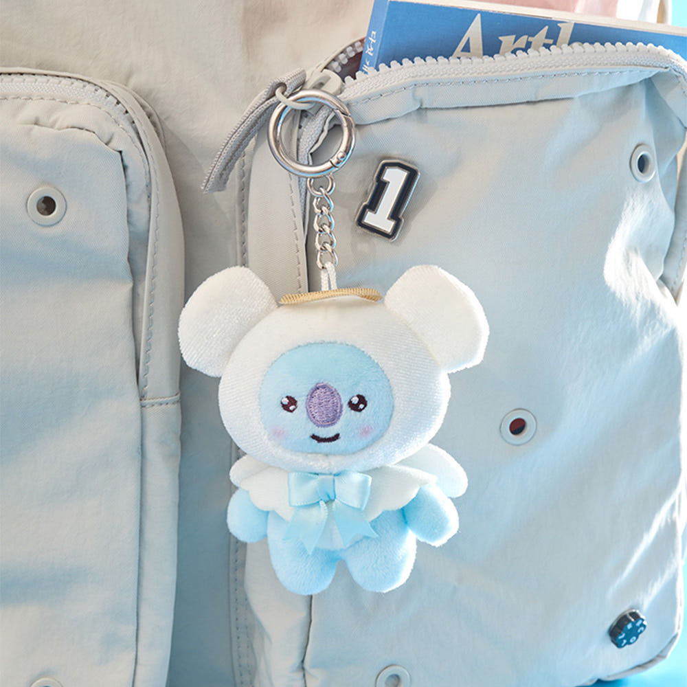BT21 - ANGEL & VILLAIN ANGEL PLUSH KEYRING - COKODIVE