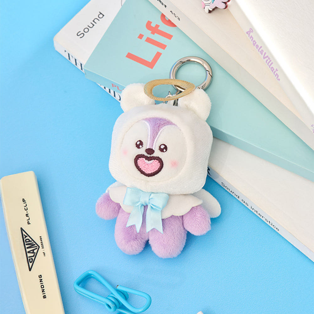 BT21 - ANGEL & VILLAIN ANGEL PLUSH KEYRING - COKODIVE