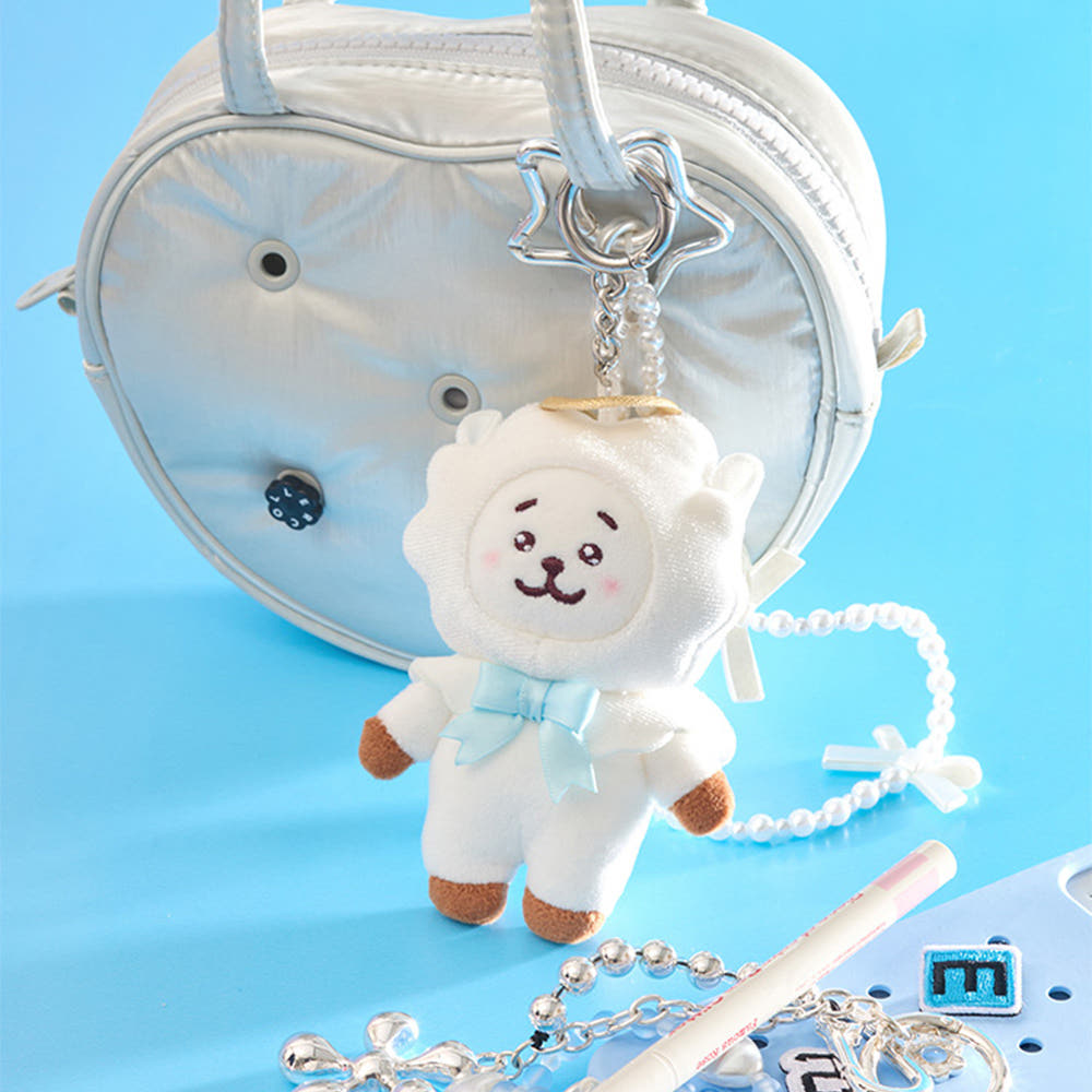BT21 - ANGEL & VILLAIN ANGEL PLUSH KEYRING - COKODIVE