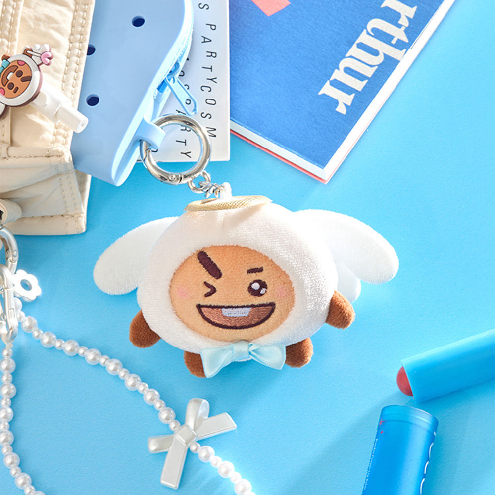 BT21 - ANGEL & VILLAIN ANGEL PLUSH KEYRING - COKODIVE