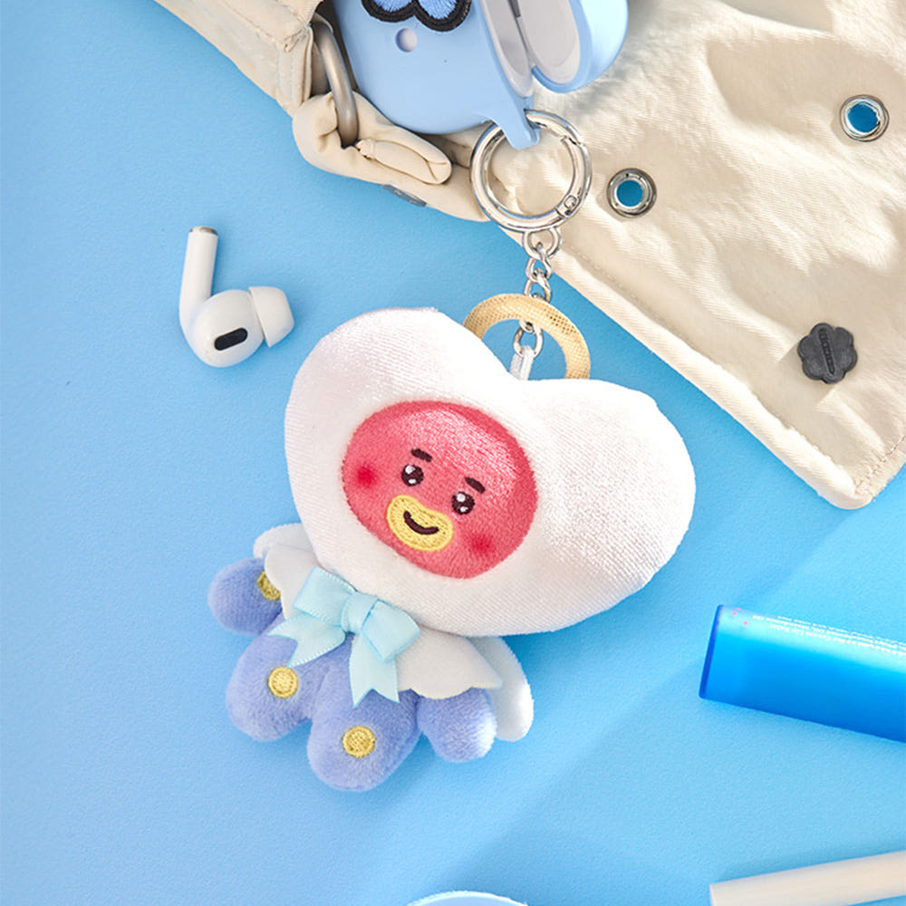 BT21 - ANGEL & VILLAIN ANGEL PLUSH KEYRING - COKODIVE