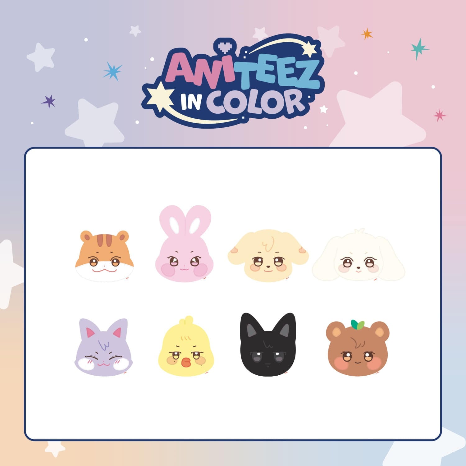 ATEEZ - ANITEEZ IN COLOR POP UP OFFICIAL MD ANITEEZ PLUSH CUSHION - COKODIVE