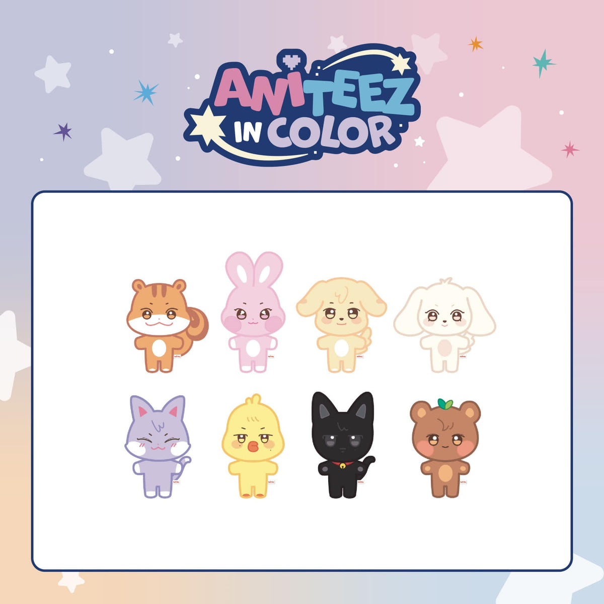 ATEEZ - ANITEEZ IN COLOR POP UP OFFICIAL MD ANITEEZ PLUSH DOLL - COKODIVE