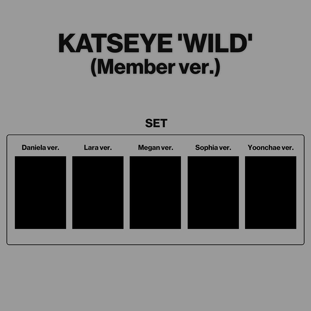 KATSEYE - WILD 3RD EP ALBUM MEMBER VER SET - COKODIVE