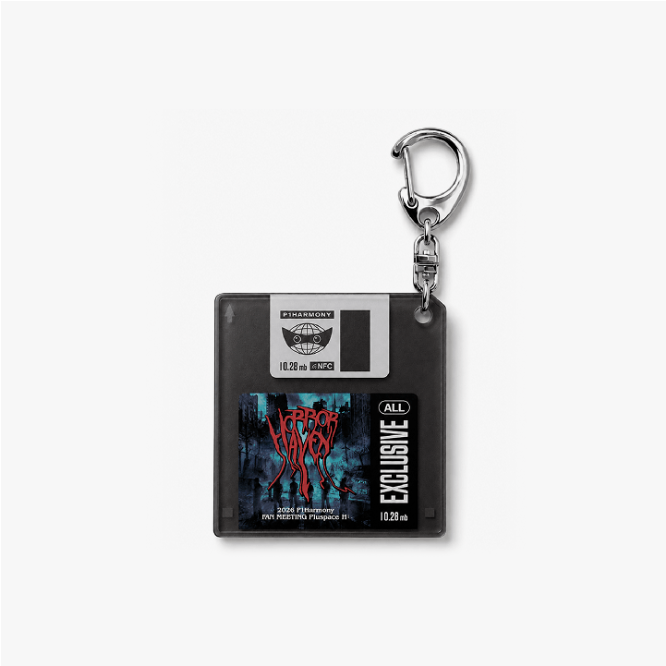 P1HARMONY - P1USPACE H : HORROR HAVEN 2026 FAN MEETING OFFICIAL MD ARCHIVE DISK KEYRING - COKODIVE