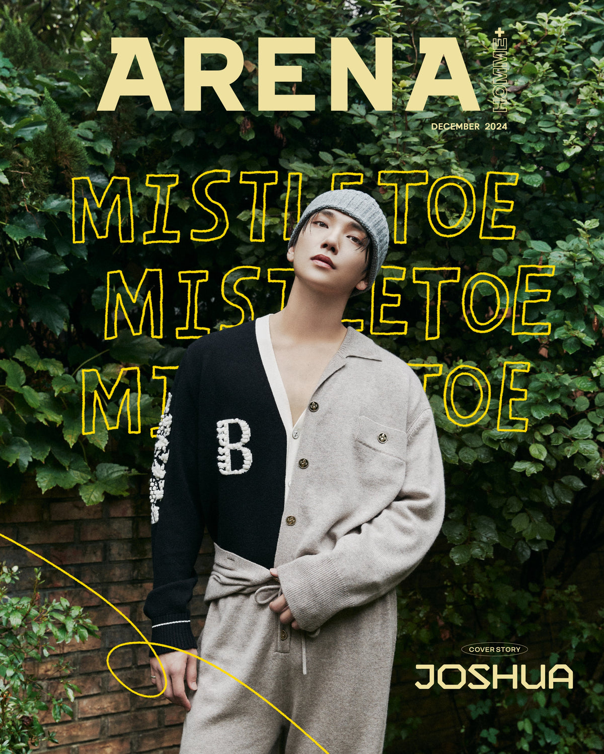 SEVENTEEN JOSHUA - ARENA HOMME MAGAZINE 2024 DECEMBER ISSUEE COVER B - COKODIVE