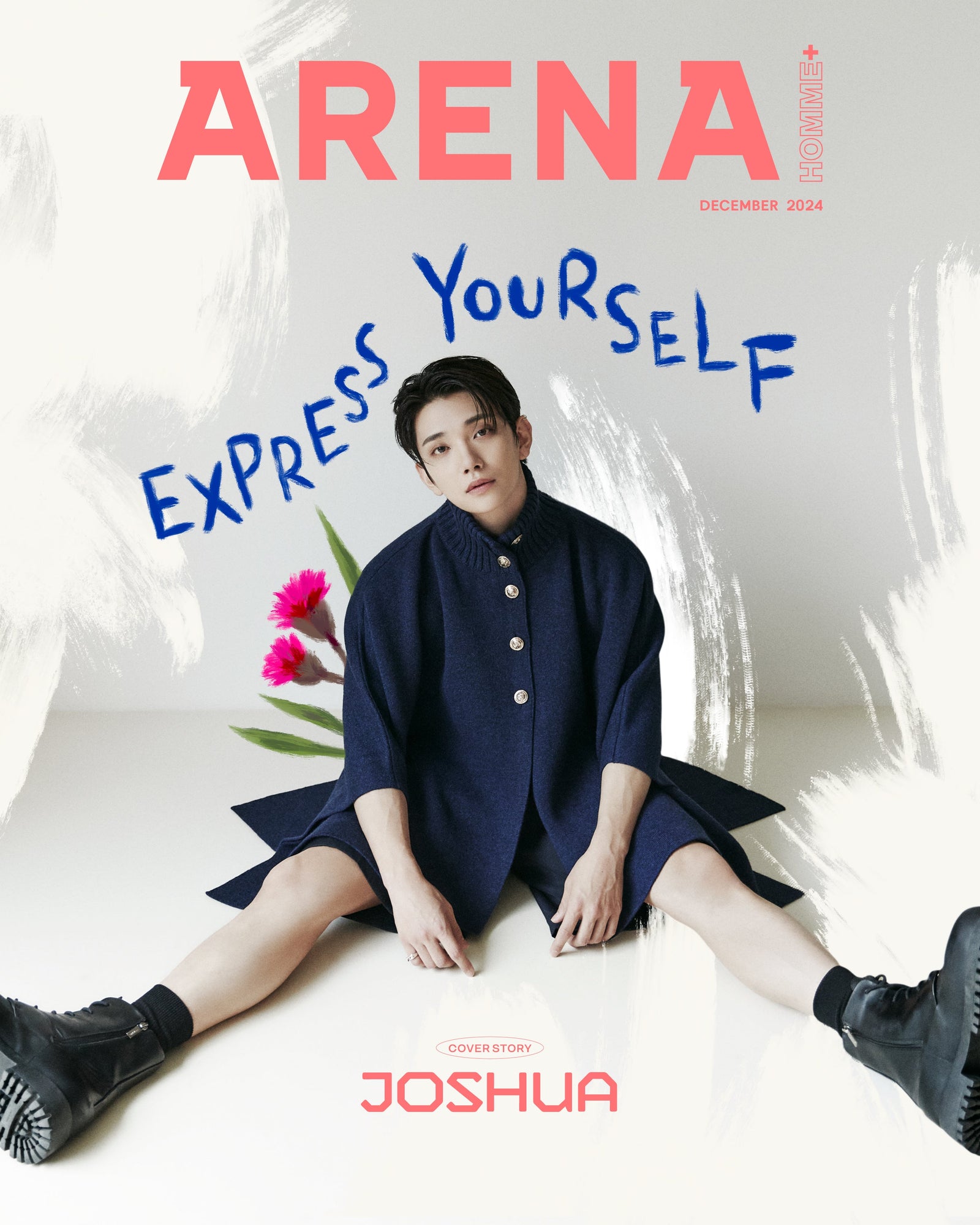 SEVENTEEN JOSHUA - ARENA HOMME MAGAZINE 2024 DECEMBER ISSUEE COVER C - COKODIVE