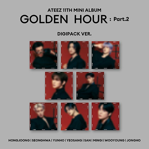 ATEEZ - GOLDEN HOUR : PART.2 11TH MINI ALBUM SOUNDWAVE CAFE MEET &amp; GREET EVERNT GIFT DIGIPACK SET - COKODIVE