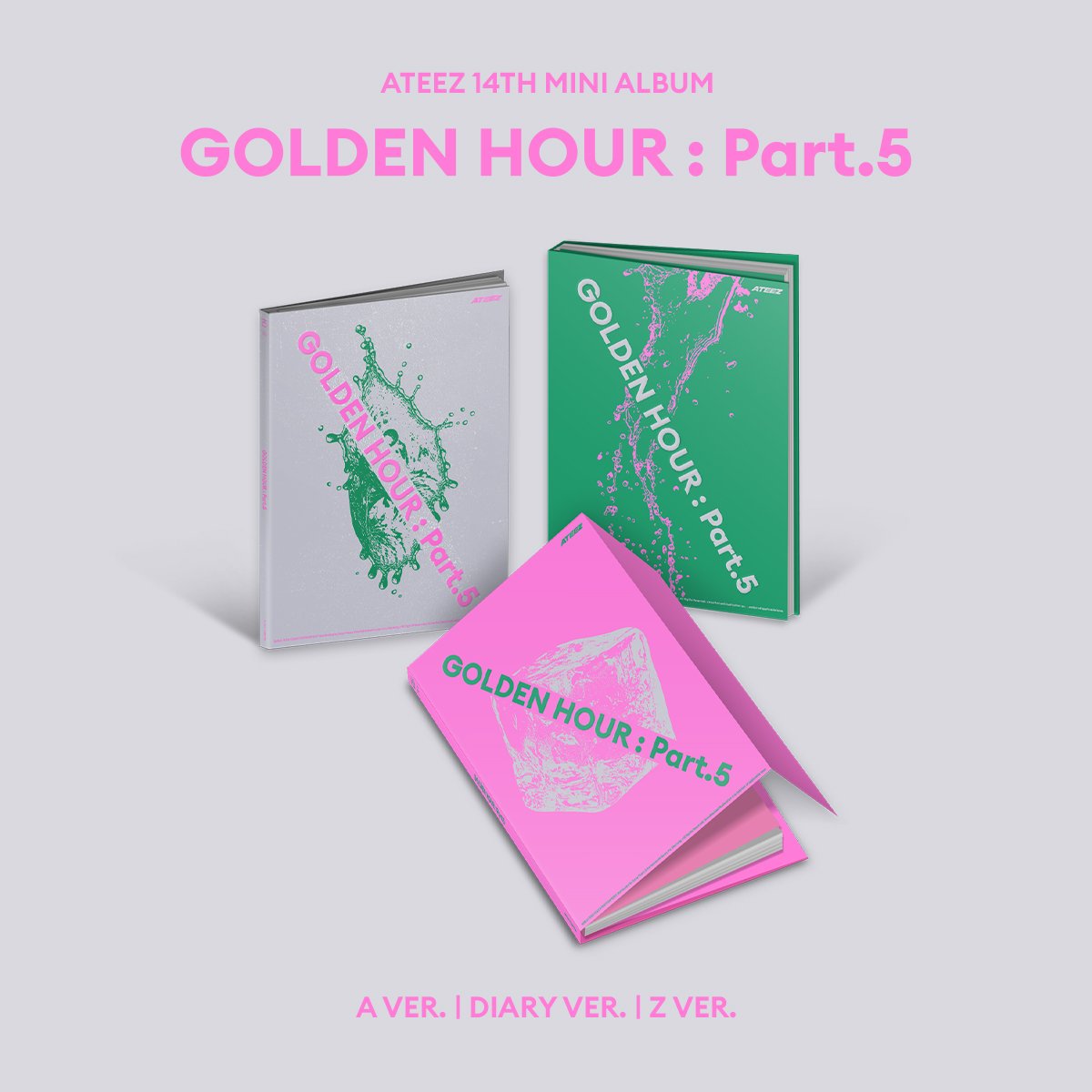 ATEEZ - GOLDEN HOUR : PART.5 14TH MINI ALBUM YES24 GIFT STANDARD Z VER - COKODIVE