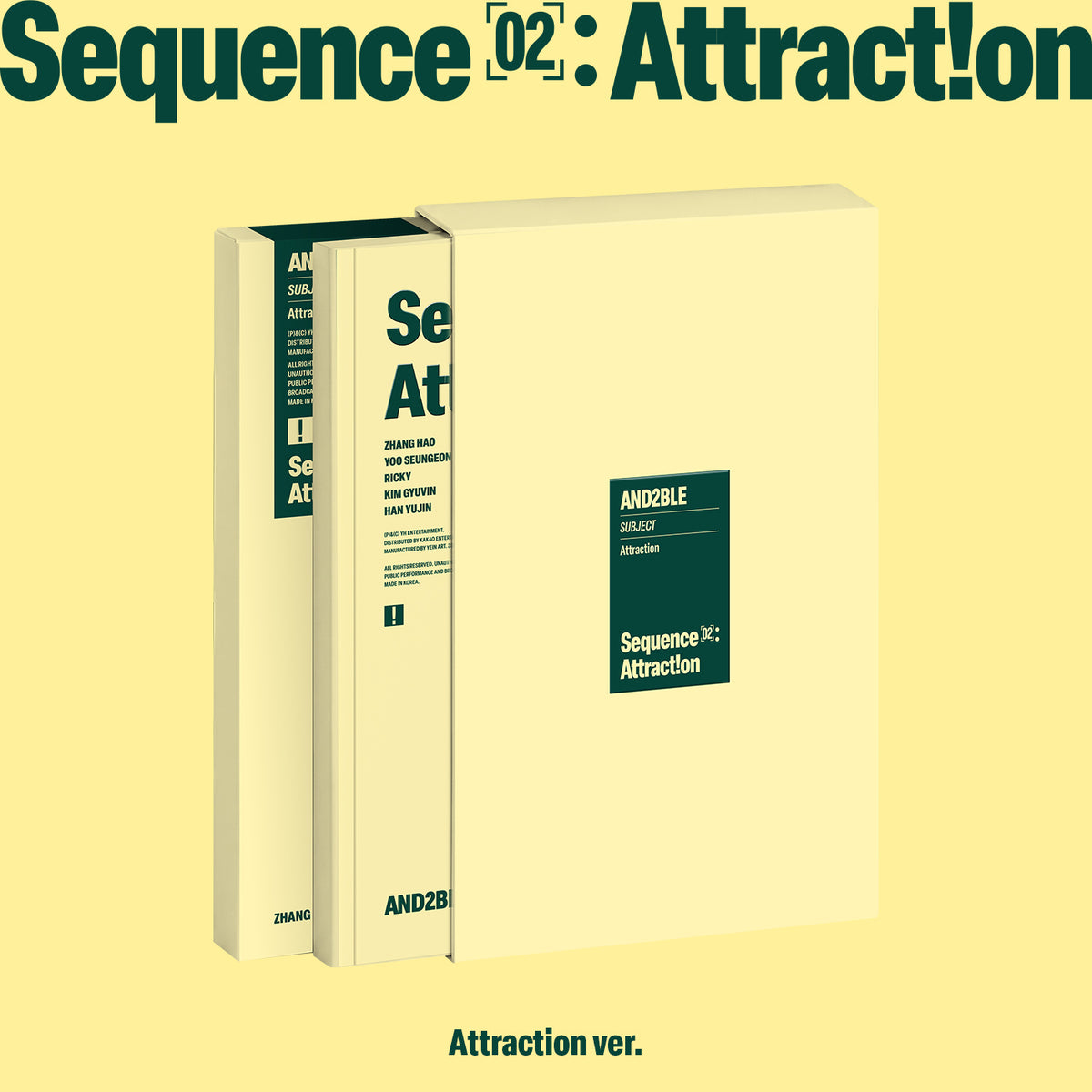 AND2BLE - SEQUENCE 02 : ATTRACTION 2ND MINI ALBUM STANDARD ATTRACTION VER