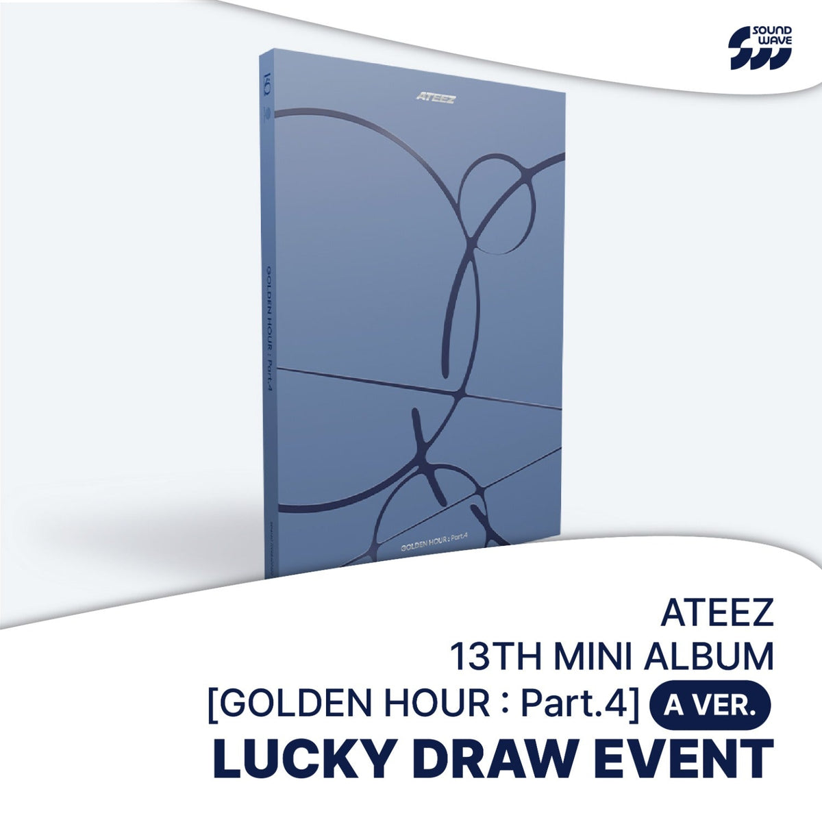 ATEEZ - GOLDEN HOUR : PART.4 MINI 13TH ALBUM SOUNDWAVE LUCKY DRAW EVENT STANDARD A VER - COKODIVE